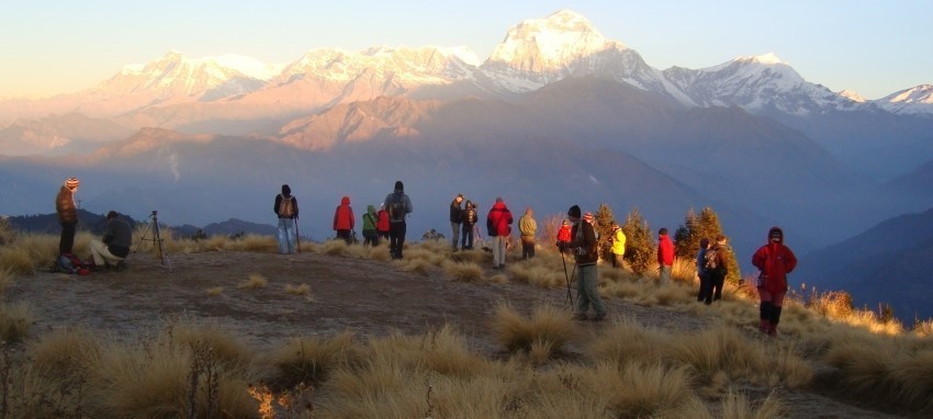 Ghorepani Poon Hill Trek - Sunrise View from Poonhil