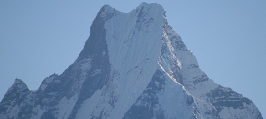 Ghorepani Poon Hill Trek -  Mt. Machhapuchre(Fishtail)  View before sunrise