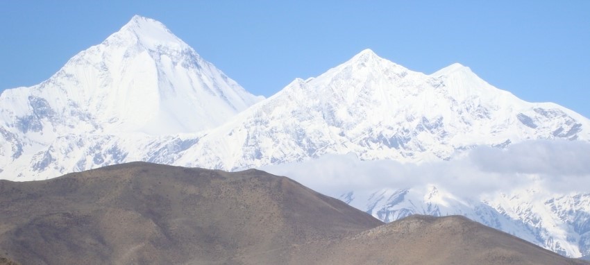 Jomsom Muktinath Trek - Magnificient  view of Mt. Dhaulagiri from Muktinath