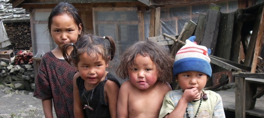 Khayar Lake Trek - Beautiful Children of Nepal from  Khayer Lake trek Nepal