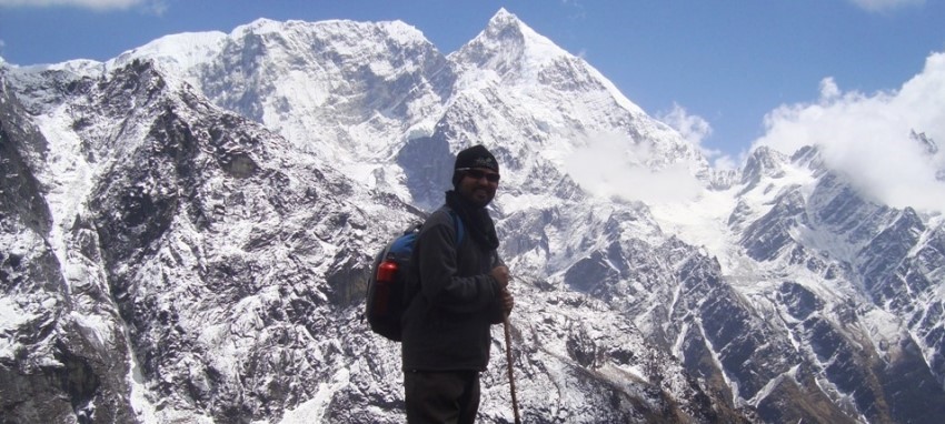 Numbur Cheese Circuit Trek - View of Numbur Himal from Numbur Cheese Circuit Trek