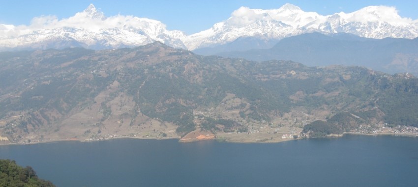 World Peace Stupa Day Hike - view  from world peace pagoda pokhara