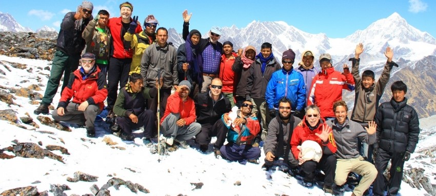 Our guides and porters -  High Himalayan Trekking and Expedition's guides and porters team